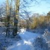 Retraitecentrum Klein Sion tuin sneeuw