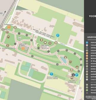 Klooster Heiloo plattegrond zee, strand, duinen